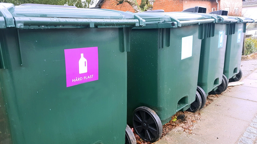 Hvad havner i affaldsspandene?